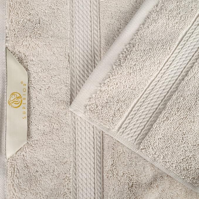 SUPERIOR Egyptian Cotton Pile 8 Piece Towel Set, Includes 2 Bath, 2 Hand - Image 8