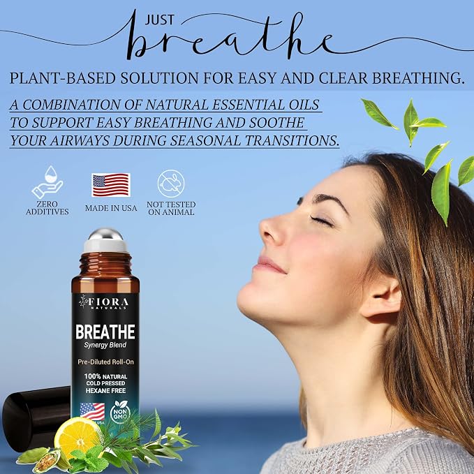 Fiora Naturals Breathe Essential Oil Roll-On Blend - Image 2