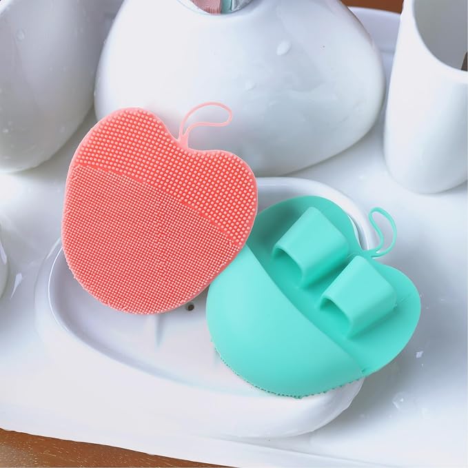 INNERNEED Soft Silicone Facial Cleansing Brush Set, Gentle Exfoliating and - Image 6