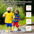 akgk 100Pcs Kids Disposable Face Mask Protective Childrens Black Safety Masks - Image 5