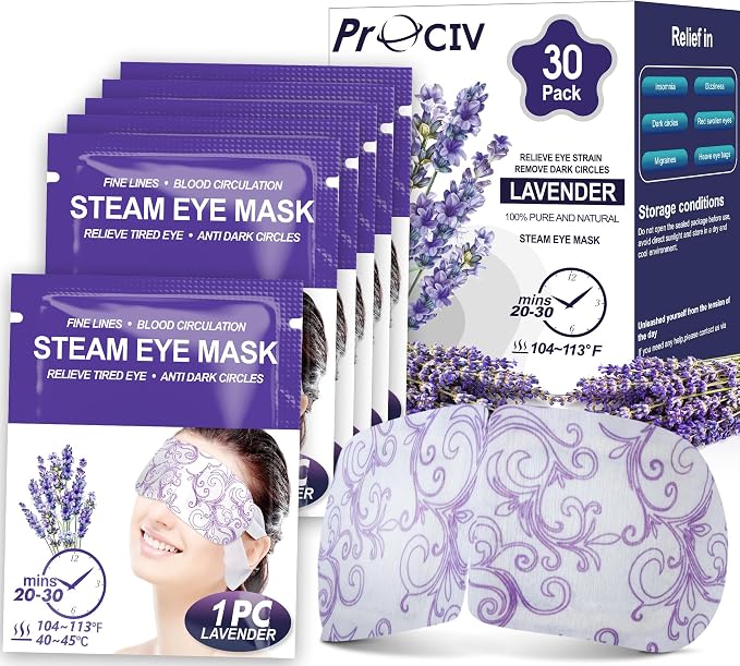 30 Packs Lavender Steam Eye Mask - Image 8