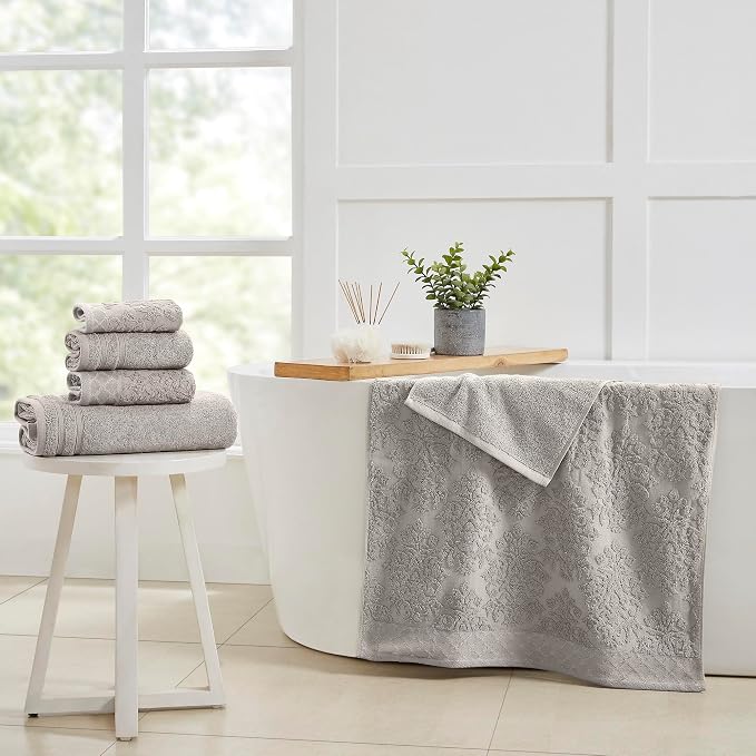 Modern Threads 6 Piece Cotton Bath Towel Set – Ultra Soft 550 GSM Towels – - Image 4