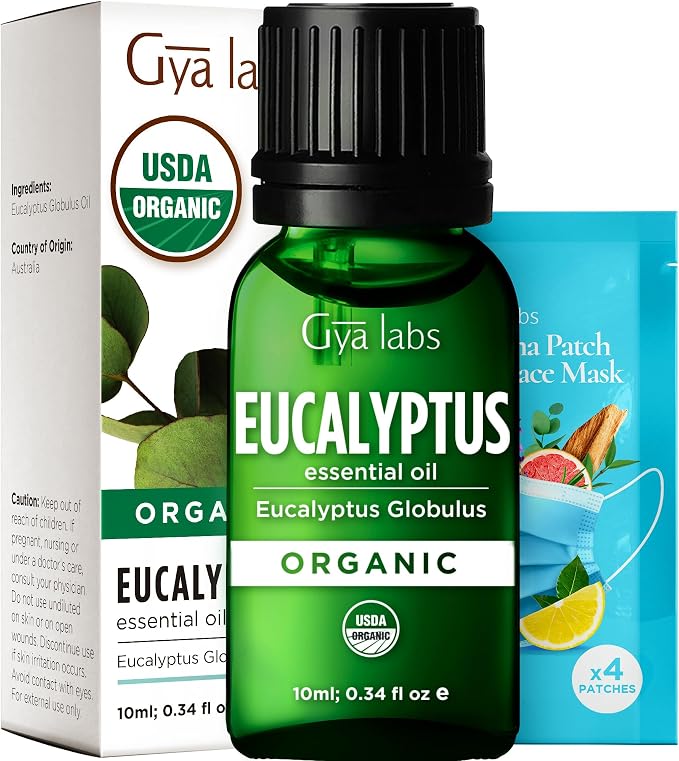 Gya Labs USDA Organic Eucalyptus Essential Oil by GyaLabs