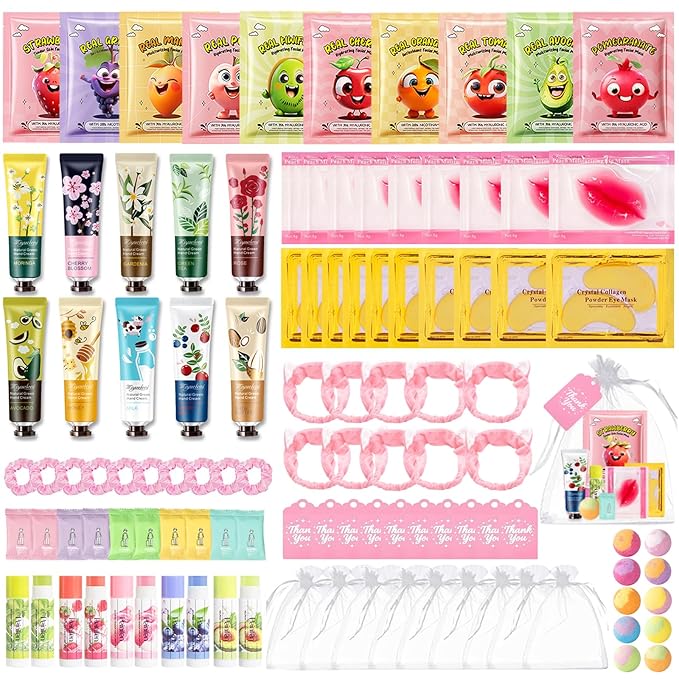 110PCS Spa Party Supplies for Girls, Spa Party Favors Include Lip Mask by BliBling