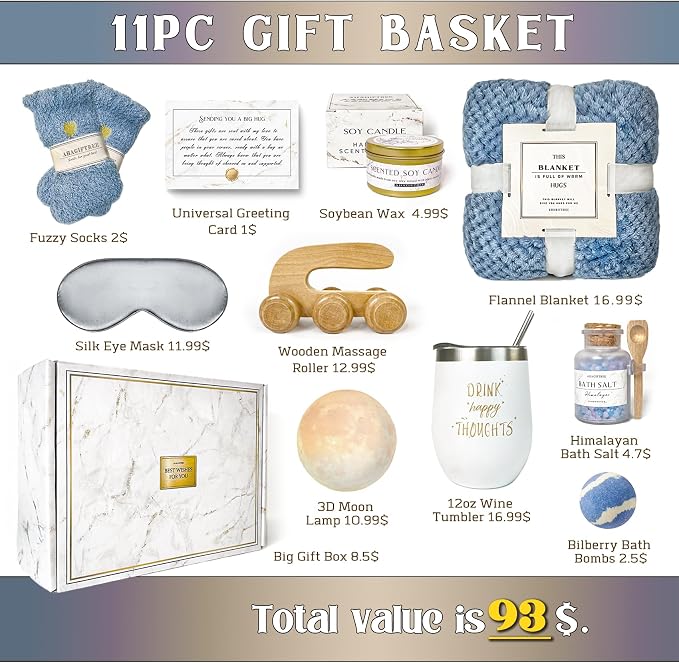 AHAGIFTREE Gift Baskets for Women, Think of You, Surgery Recovery Gifts for - Image 2