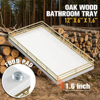 Bathroom Vanity Tray for Countertop, Bathroom Organizer for Soap, Perfume & - Image 3