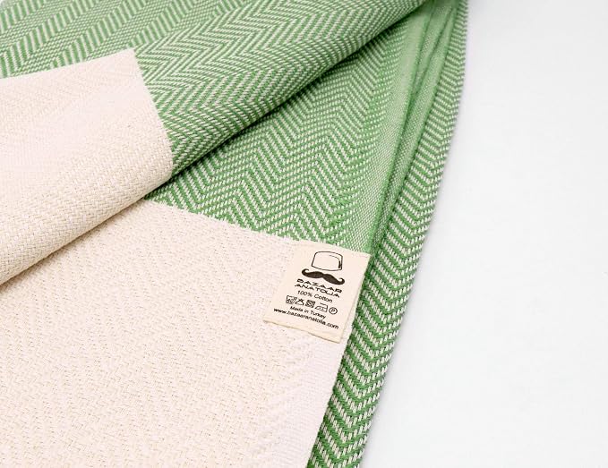 Bazaar Anatolia Turkish Beach Towel 100% Cotton Bath Towels 71x39 Quick Dry - Image 7