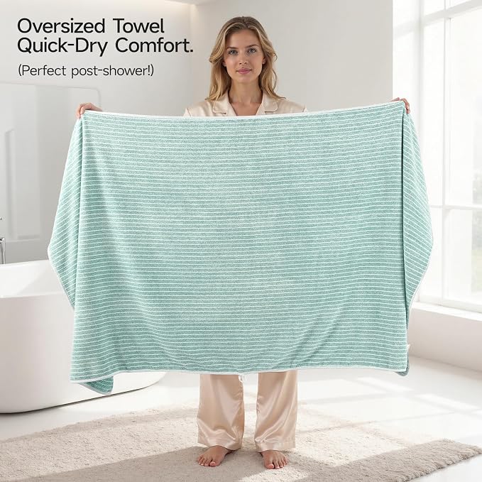 REDKISS Ultra Soft Bath Towels Set of 6 Large 35"x70" | 100% Microfiber - Image 6