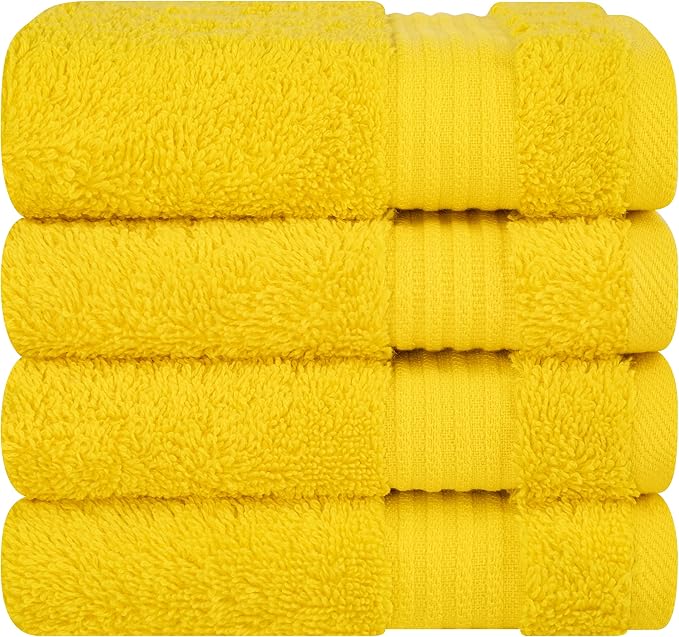 Cotton Paradise 100% Cotton Turkish Washcloth Set by UNITEDHOMETEXTILE