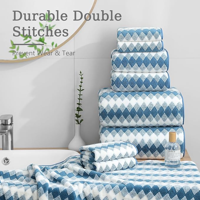 4 Piece Bath Towel Set Oversized Bath Sheet 35"x70" Bathroom Towel Extra Large - Image 6