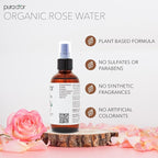 PURA D'OR 4 Oz Organic Rose Water Toner - Image 4