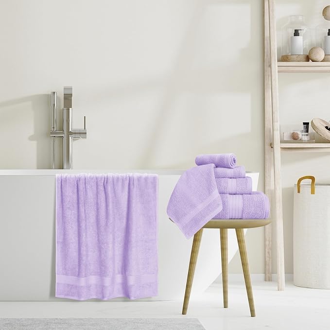 GLAMBURG Ultra Soft 8-Piece Towel Set - Image 5