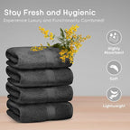 Ariv Premium Bath Towels Pack of 4, 100% Cotton, Super Soft, Highly Absorbent - Image 2