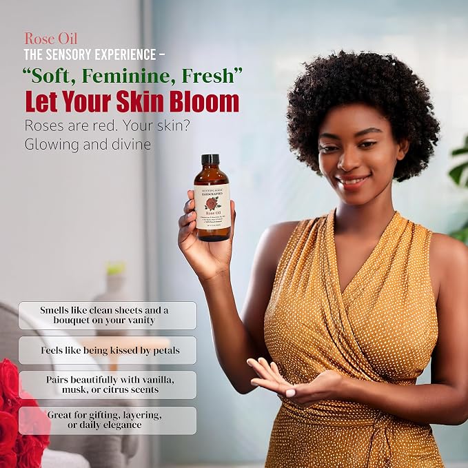 Rose Body Oil, Moisturizing Body Oil - Image 8