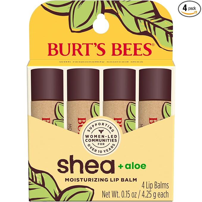 Burt's Bees Shea and Aloe Moisturizing Lip Balm, Lip Moisturizer by BurtsBees