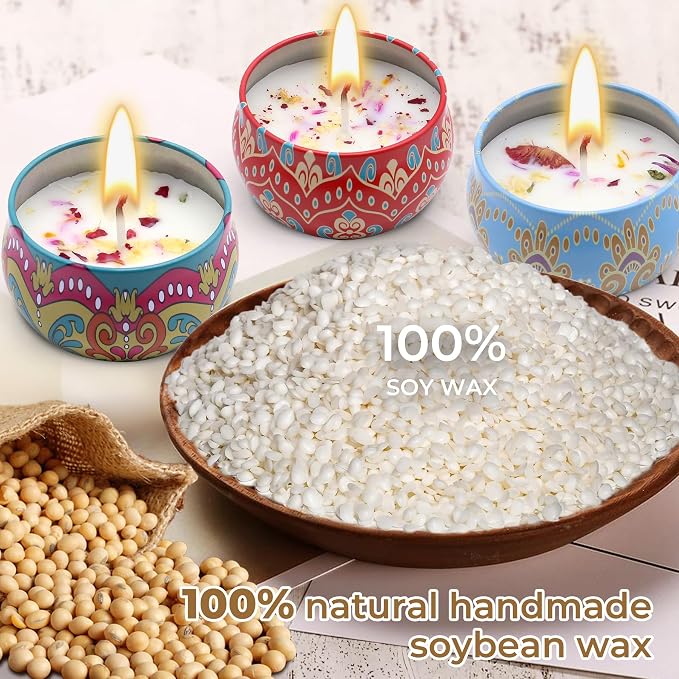 Scented Candles Gift Set for Women 4 Pack Soy Wax Candles - Image 2