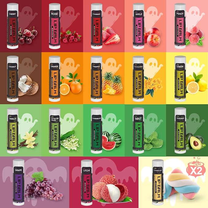 Yopela 76 Pack Halloween Natural Lip Balm Bulk - Image 2