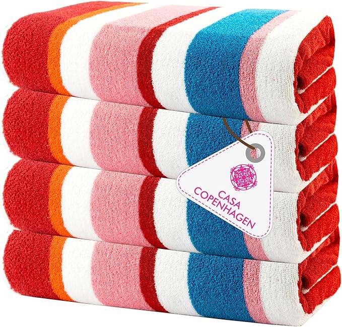 CASA COPENHAGEN Bora Bora Beach Towels Designed in Denmark Rough and Tough by CASACOPENHAGEN