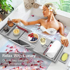 Bamboo Bathtub Caddy Tray - Image 3