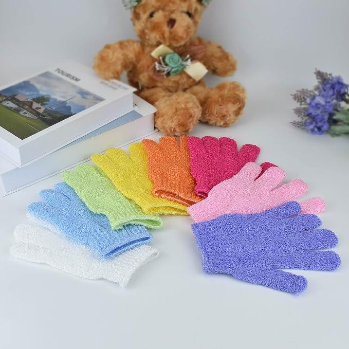 2 Pcs Shower Gloves, Exfoliating Gloves, Exfoliating Mitt, Exfoliating Body - Image 7