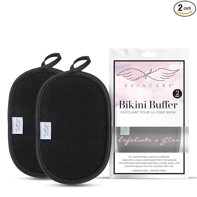 Seraphic Skincare Bikini Buffer – 100% Vegan Viscose Scrub Mitt by SeraphicSkincare