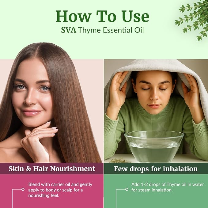 SVA Thyme Essential Oil – 4 Fl Oz – 100% Natural Thyme Oil - Image 6