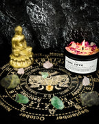 Crystal Candle, Healing Energy Protection Gift, Mindful Intentions, Best Friend - Image 5