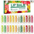 DMSKY 24 Pack Lip Balm, Natural Lip Balm Bulk by DMSKY