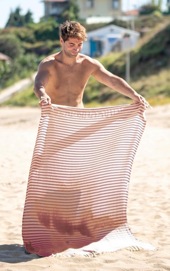 Bazaar Anatolia Turkish Beach Towel – 100% Cotton, Quick Dry, Sand Free Towel - Image 8