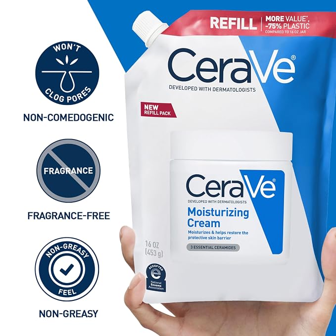 CeraVe Moisturizing Cream, Body and Face Moisturizer - Image 6