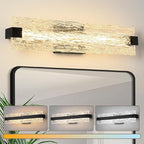 Black LED Bathroom Vanity Light, 24.4 Inch 15W Modern Dimmable Bathroom Light by Osimir