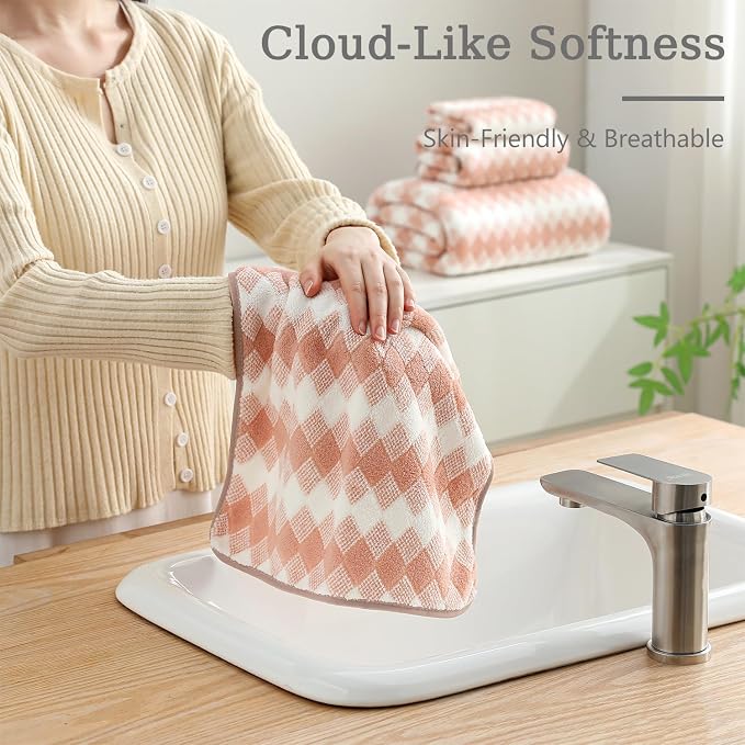 8 Piece Bathroom Towel Set |2 Oversized Bath Towels, 2 Hand Towels, 4 - Image 8