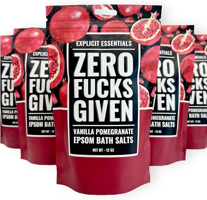 Explicit Essentials Vanilla Pomegranate Epsom Bath Salts, 12 oz - Image 9
