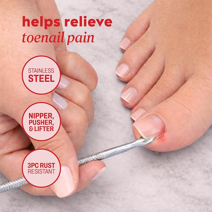 Onyx Professional 3 Piece Thick Toenail Grooming Kit - Image 5