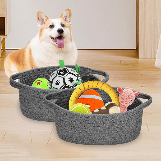 ABenkle Small Woven Storage Basket - Image 3