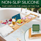 SereneLife Premium Bathtub Tray Caddy - Image 3