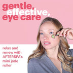 Mini Jade Eye Roller by Afterspa, Preppy Skincare, Gua Sha Facial Tools - Image 2