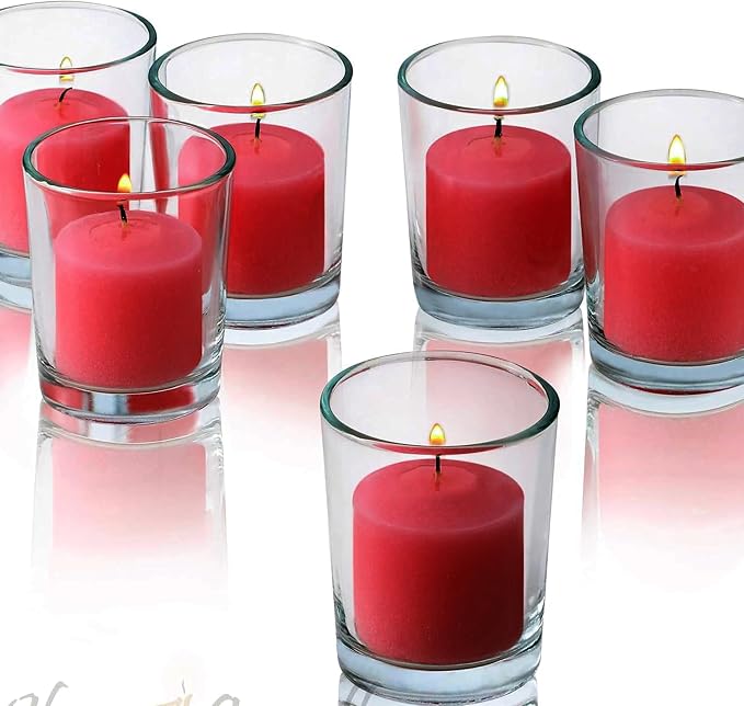 Red Apple Cinnamon Scented Votive Candles, Scented 10 Hour Burn Time - Image 8