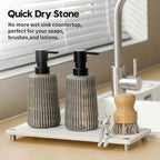 Razborci Instant Dry Sink Caddy Kitchen Sink Organizer, Quick Drying Stone Tray - Image 4