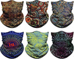 Venswell Neck Gaiter Face Mask Men Women, Seamless Bandana Rave Face Cover - Image 2