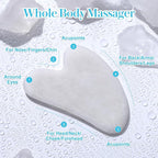 Guasha Tool for Face: White Jade Gua Sha Facial Tools - Image 4