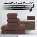 MOONQUEEN Ultra Soft Microfiber Coral Velvet Towel Set - Image 4
