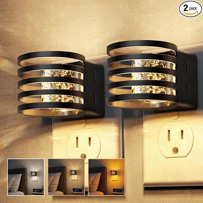 L LOHAS LED Night Lights Plug into Wall, 2 Pack 3CCT Night Light by LLOHASLED