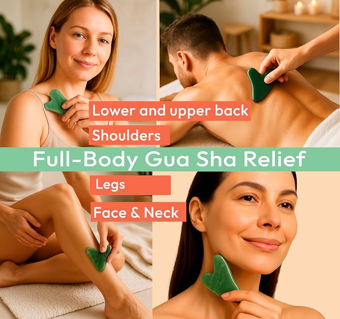 Jade Gua Sha Facial Tool - Image 4