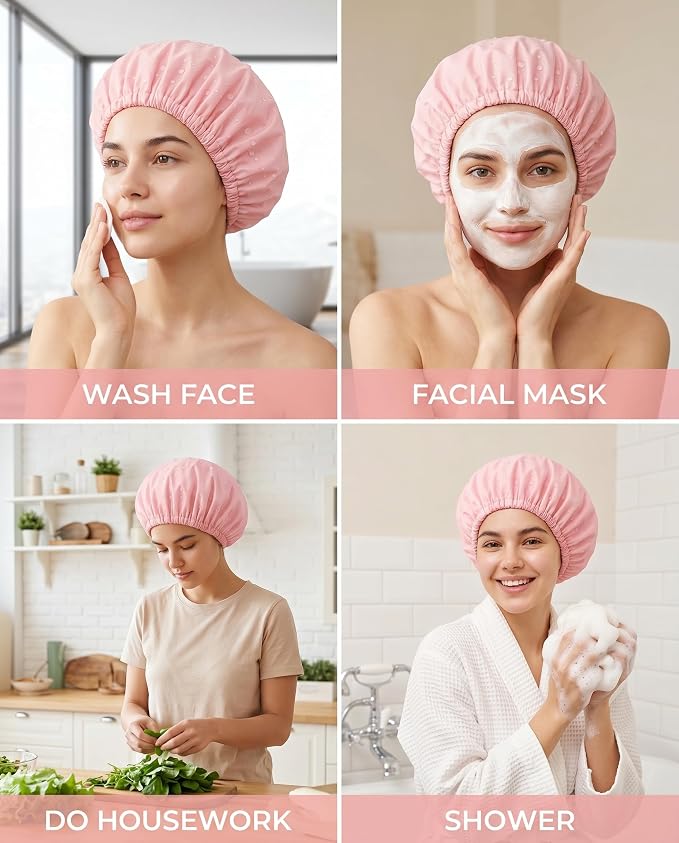 Aquior Shower Caps, Reusable Shower Cap - Image 7