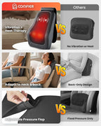 COMFIER Back Massager with Heat, Deep Tissue Shiatsu Neck and Back Massager - Image 2
