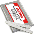 Professional Disposable Zebra Nail Files 100/180 Grit 5" Double Sided Emery by SALVMARY