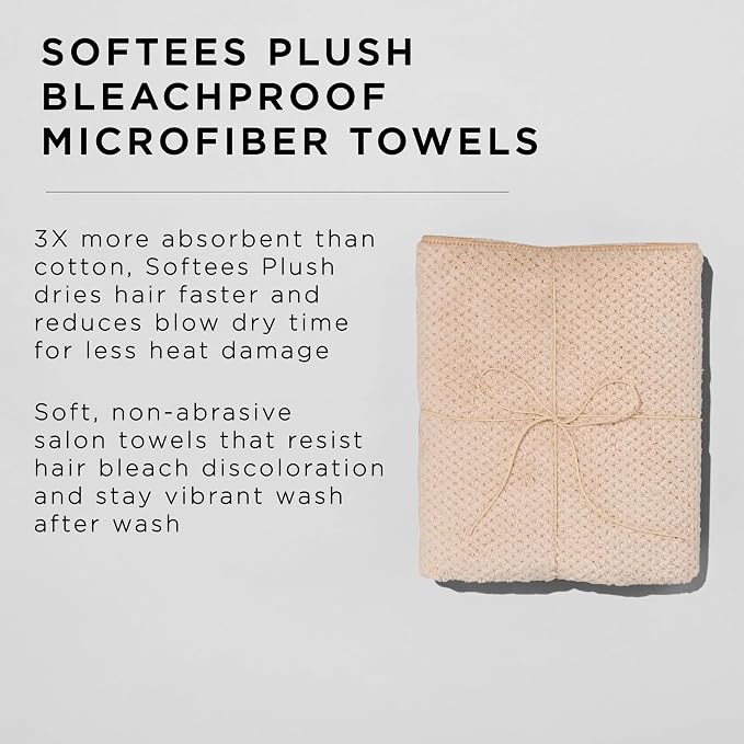 Fromm Softees Plush Bleachproof Microfiber Hair Towel - Image 2