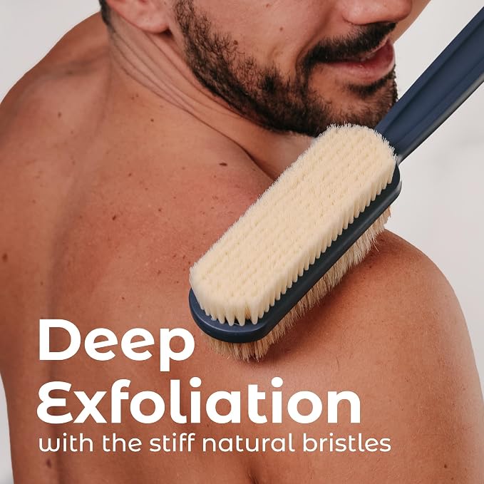 MainBasics Back Scrubber for Shower, Long Handle Body Brush - Image 6
