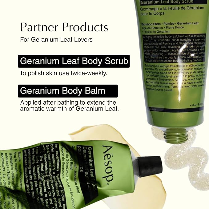Aesop Geranium Leaf Body Cleanser | Gentle Shower Gel - Image 6